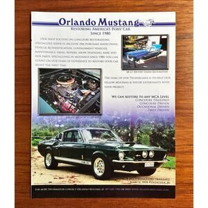 2008 Ford Orlando Mustang GT Original Print Ad